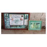Lot of 2 Quaker Steak &Lube  Iraq War Framed