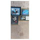 Lot of 4 Autographed Photos.  No COAs.  Quaker