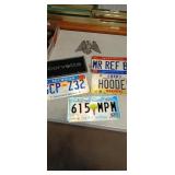 License Plate Lot. 6pcs