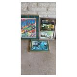 Lot of 3 Quaker Steak & Lube Wall Dï¿½cor