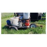 Pressure Sprayer Trailer Set Up with Kohler