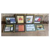 Lot of 8 Various Quaker Steak & Lube Wall Dï¿½cor.