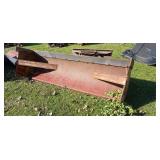 8ft Skid Loader Snow Push Box Blade. Appears