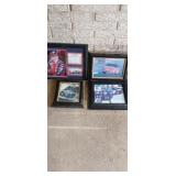 Lot of 4 Framed Photos Jeff Gordon & Rusty