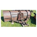 11ft x 42"h Steel Snow Plow with Frame as