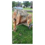 Tow Behind Concrete Mixer NO Motor. Does Not Run.