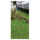Antique horse-drawn cultivator or horse hoe For