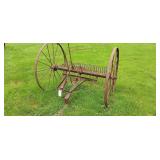 Antique Horse Drawn/Tow Behind Dump Rake/Sulky