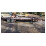 20ft X 8ft Equipment Trailer with 5ft Dove Tail.