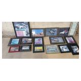 Lot of 16 Various Stock Car Racing Framed Photos.