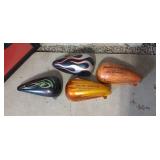 Lot of 4 half Harley Davidson Fuel Tanks Wall