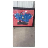 Framed Ameriquest Racing Crew Shirt. Measures