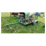 8ft x 4ft Tilt Utility Trailer with Fold up