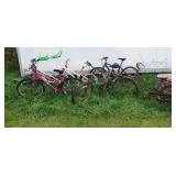 Lot of Bicycles for Parts or Repair