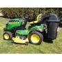 John Deere Riding Mower & powered blower Bagger