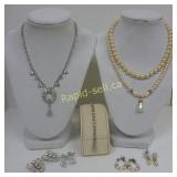 Sterling Jay Flex Rhinestone & Pearl Sets