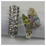 Pair of Sterling Silver Rings #3