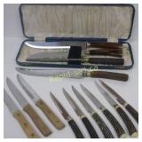 Vintage Carving Set & Steak Knife Sets