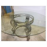 Round Glass Top Table