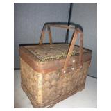 Antique Woven Slat Basket