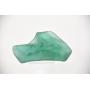 Green Glass Etched Flying Geese Sculpture
