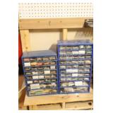 2 Units of Small Hardware Storage Bins & Contents