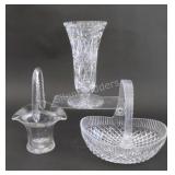 Cut Glass Baskets - Duncan Miller, Sunburst Vase