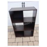 Black Laminate Open Shoe Box Cabinet