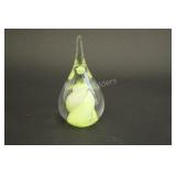 Murano Glass Style Tear Drop Paper Weight