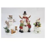 LARGE Mantel Snowman Figurines