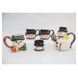 Omnibus Classic Tea & Mug Snowman Set