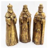 LARGE Kirlands Wisemen Bronze Figurines