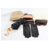 Leather Gloves, Scarf, Valentino Wallet, Talbots