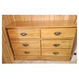 Six Drawer Wood Dresser