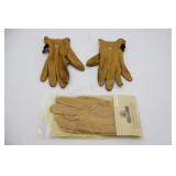 Genuine Deerskin Roper Gloves - 1 new,1 used set