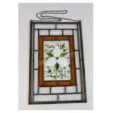 Artisian Floral Textured Stained Glass Pane