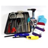 Kitchen Utensils & Drawer Sectional, Scrubbers