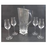 Martini Glass Pitcher & 4 Spiegelau Stemware