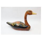Folk Art Carved & Painted Duck