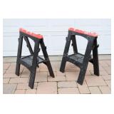 Plastic Saw Horse Stands - 2 of 3 Red Sets
