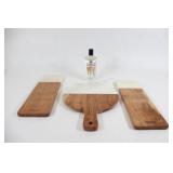 Set of 3 "Canvas" Cutting Boards and Board Oil