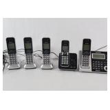 Set of 4 Vtech & 2 Panasonic Cordless Phones