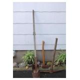 Clam Shell Pole Hole Digger, Axe & Pick Axe