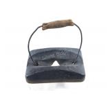 Cast Iron w Metal & Wood Handle Weight