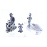 Little Squirt  Ashtray, Lady Metal Figurine