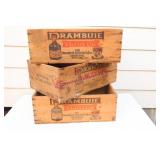Full Drambuie Wooden Printed Boxes