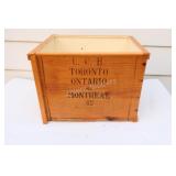 LCB Toronto Ontario via Montreal 45 Wooden Box