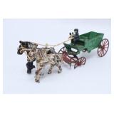 Cast Iron Horse Driven Sand & Gravel Wagon