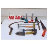 Vintage Tools, Flashlights and Garden Hand Tools