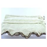 Hand Crocheted Single Decorative Throw Blanket